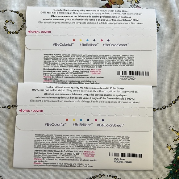 Color street party paws and Friends furever nail strips dog paws bone - Picture 4 of 4